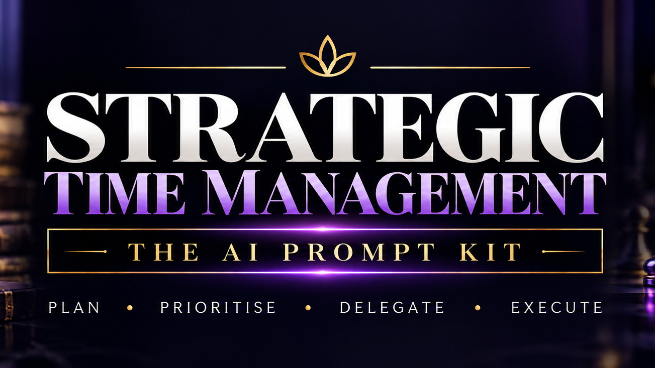 Strategic Time Management — The AI Prompt Kit