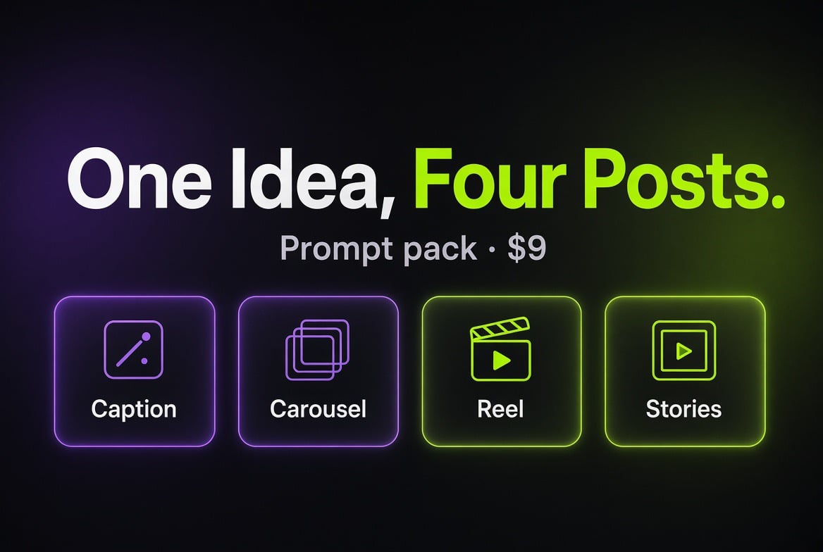 One Idea, Four Posts