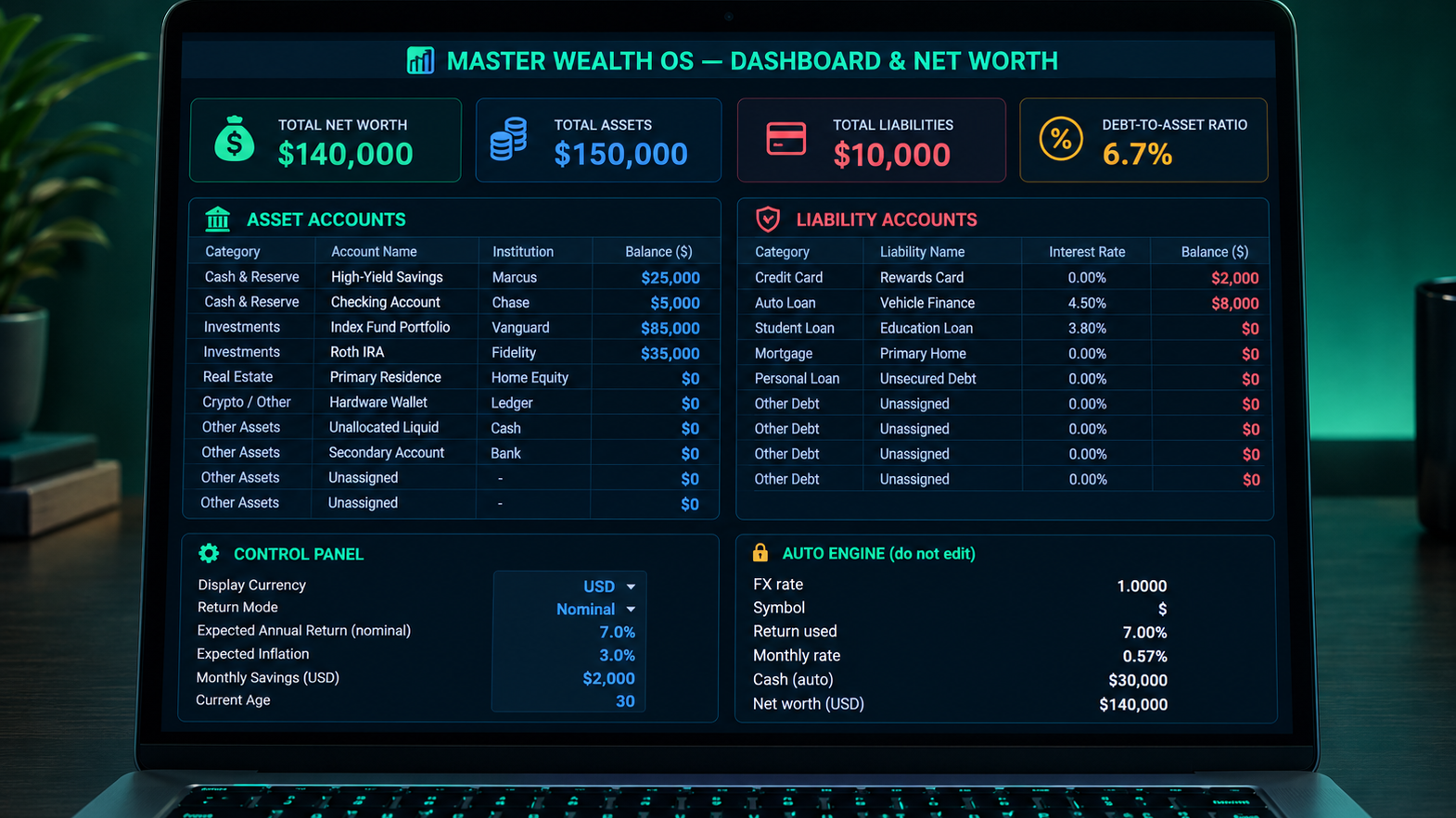 ⚡Master Wealth OS (Pro Edition)