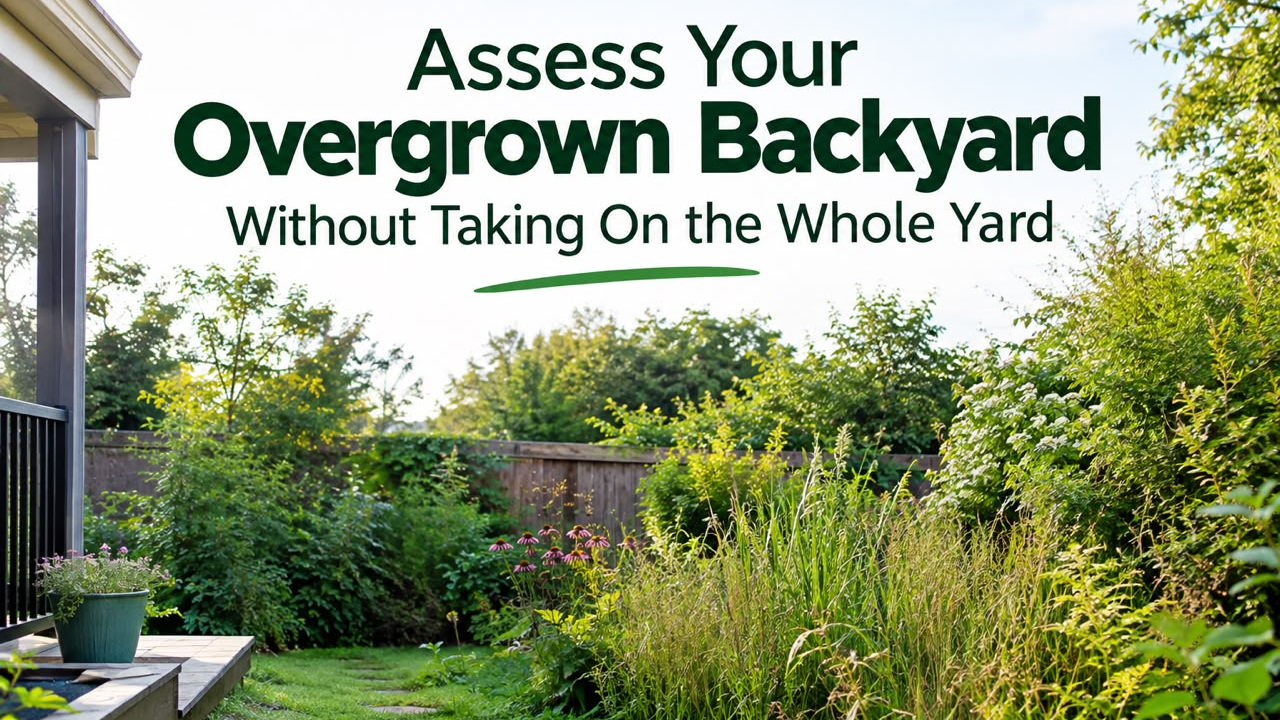 Assess Your Overgrown Backyard Without Taking On the Whole Yard