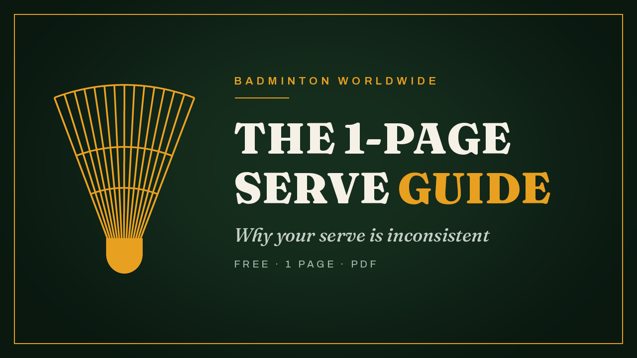 The 1-Page Serve Guide