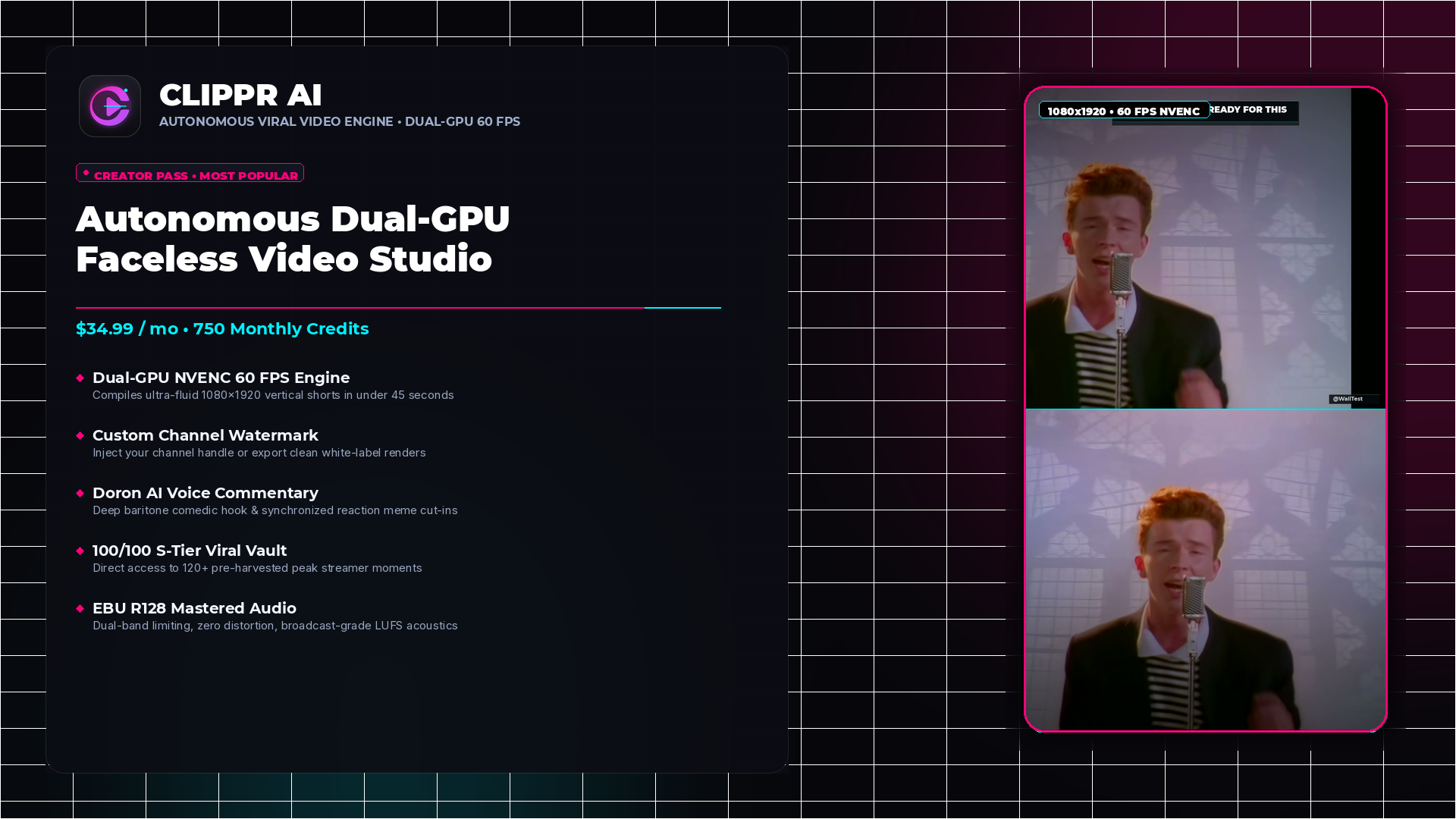 Clippr AI — Creator Plan (Most Popular)