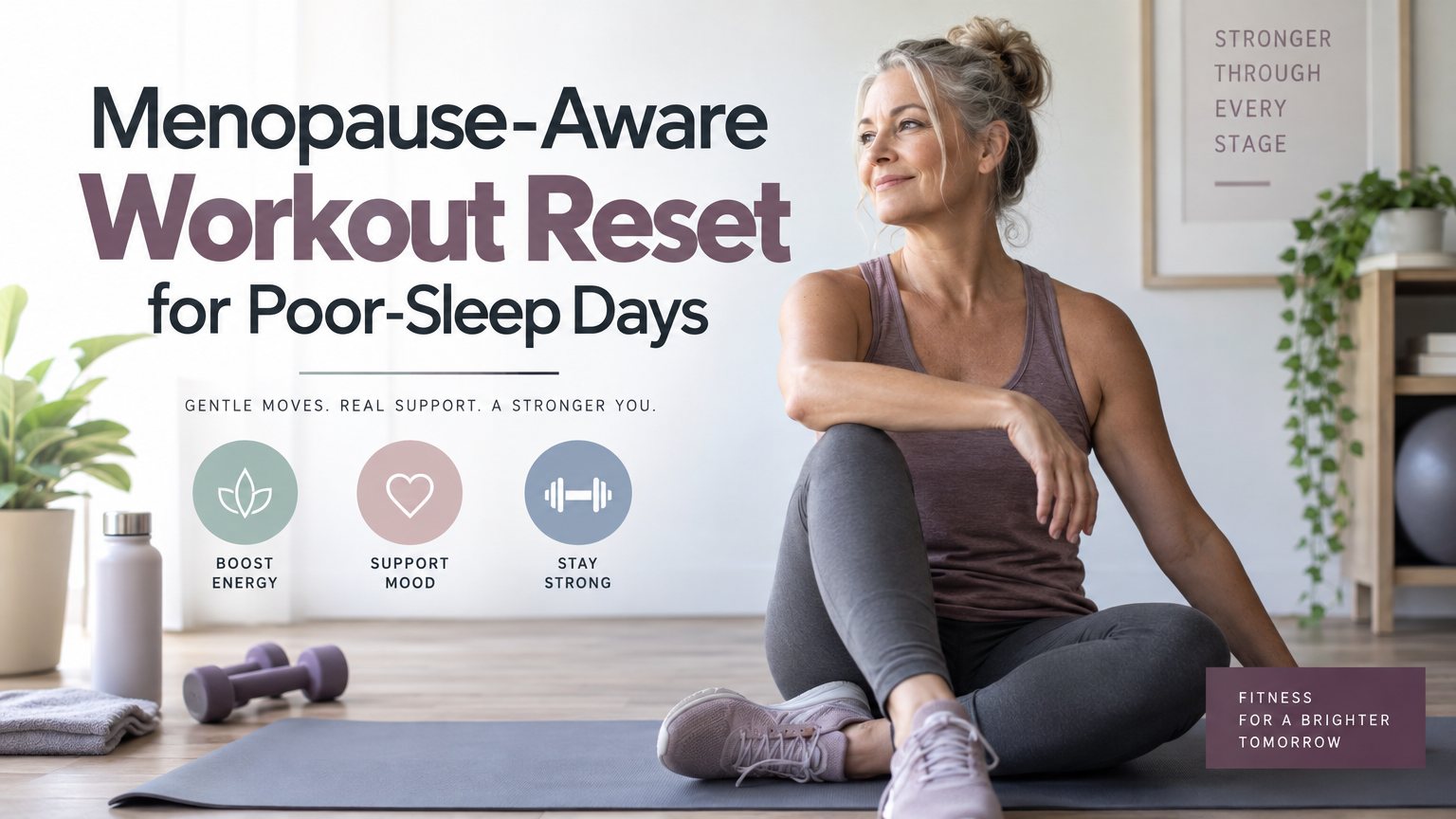 Menopause-Aware Workout Reset for Poor-Sleep Days