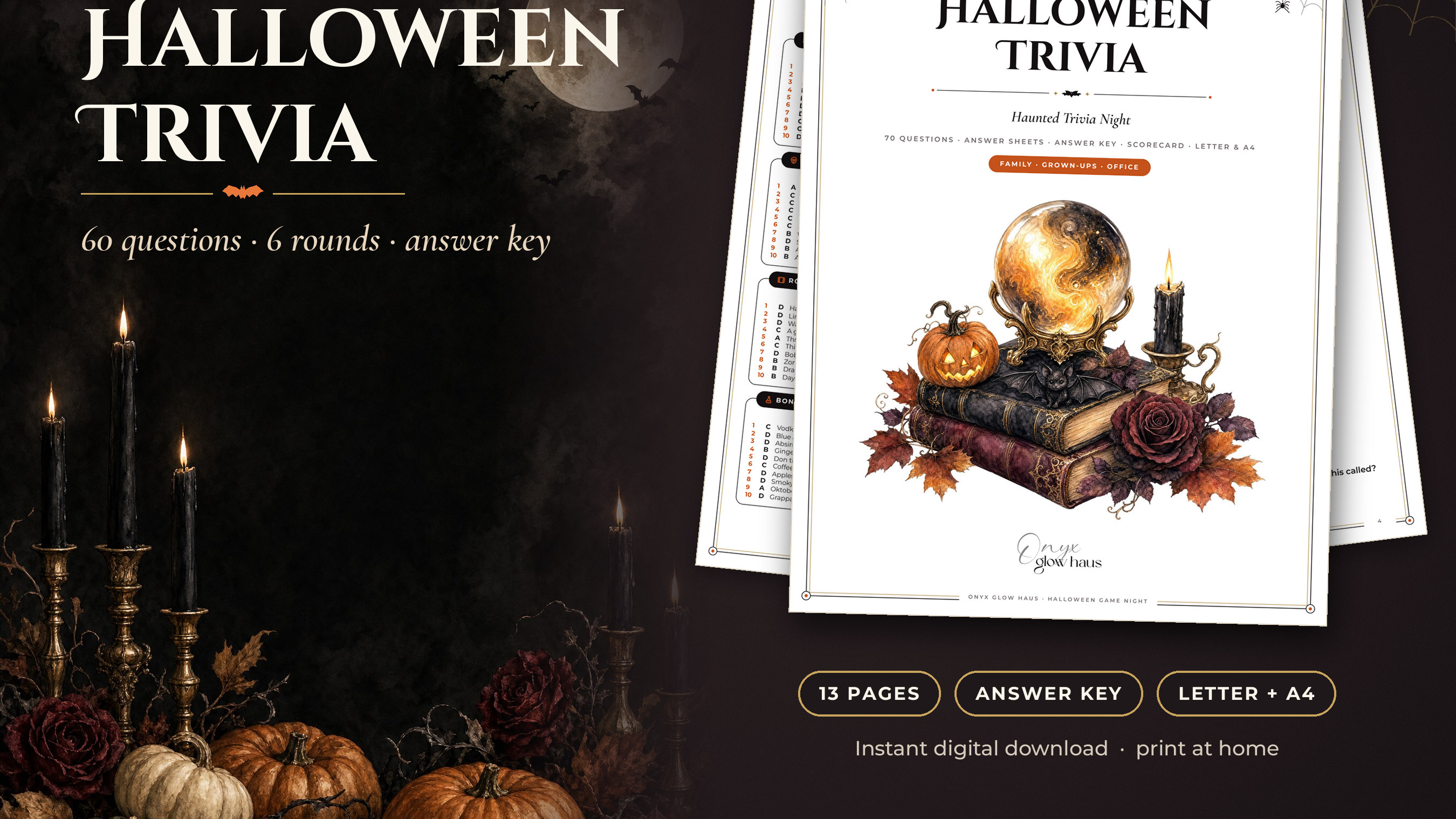 Halloween Trivia: Printable Party Game