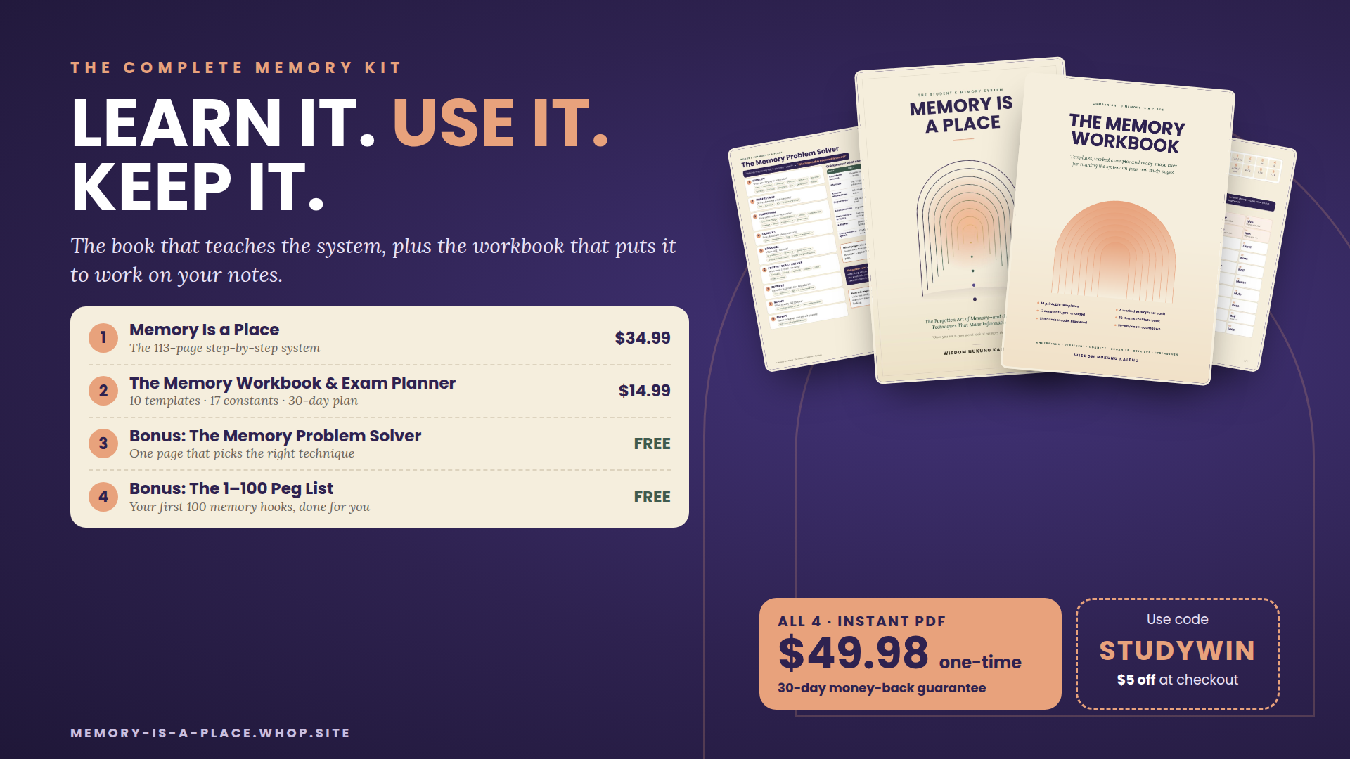 Memory Is a Place + Workbook Bundle