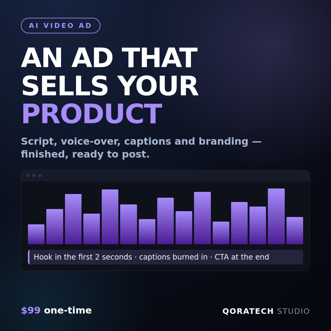 AI Video Ad for Your Product