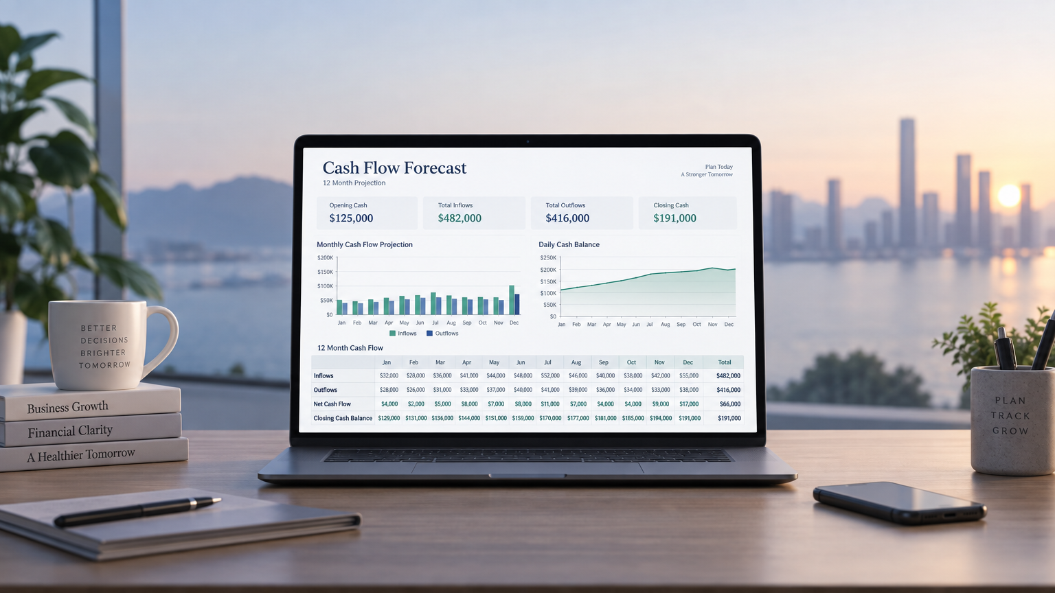 Monthly Cashflow Planner for SMEs