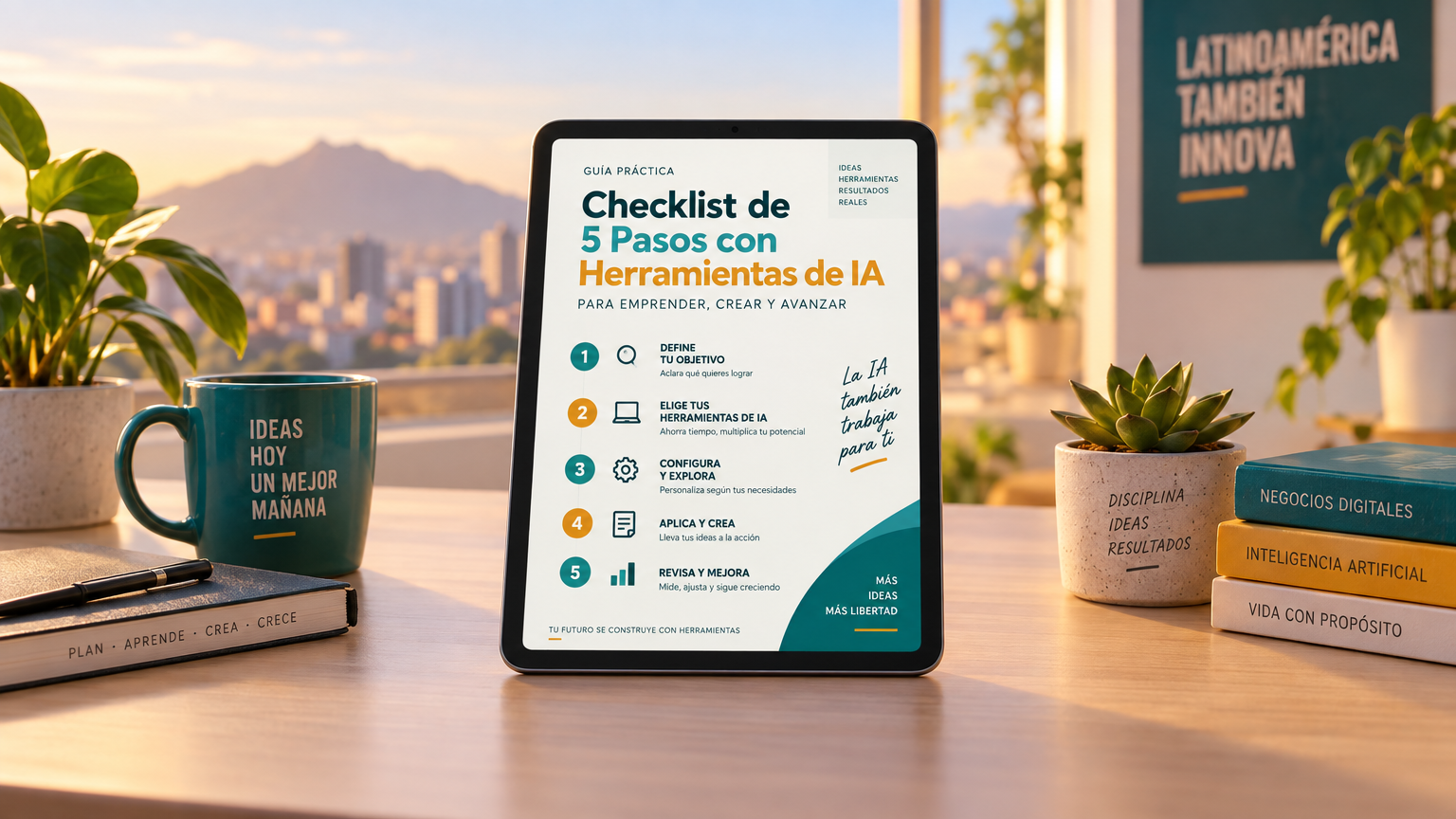 Checklist de 5 Herramientas Gratuitas de IA para Emprendedores