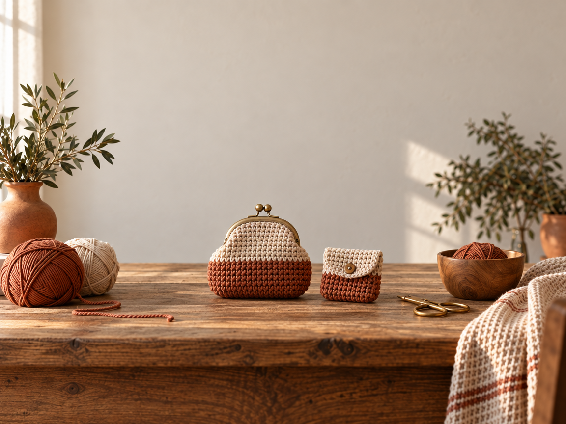 Handmade Crochet Coin Purse