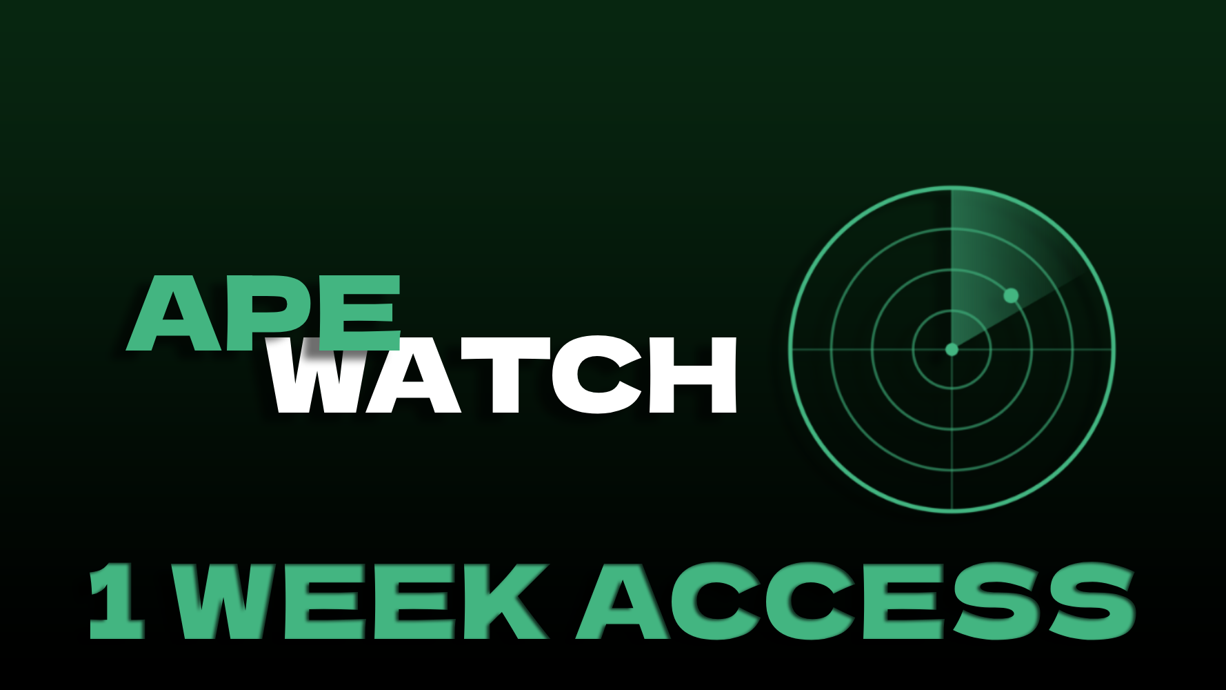 Ape Watch - 1 Week Access