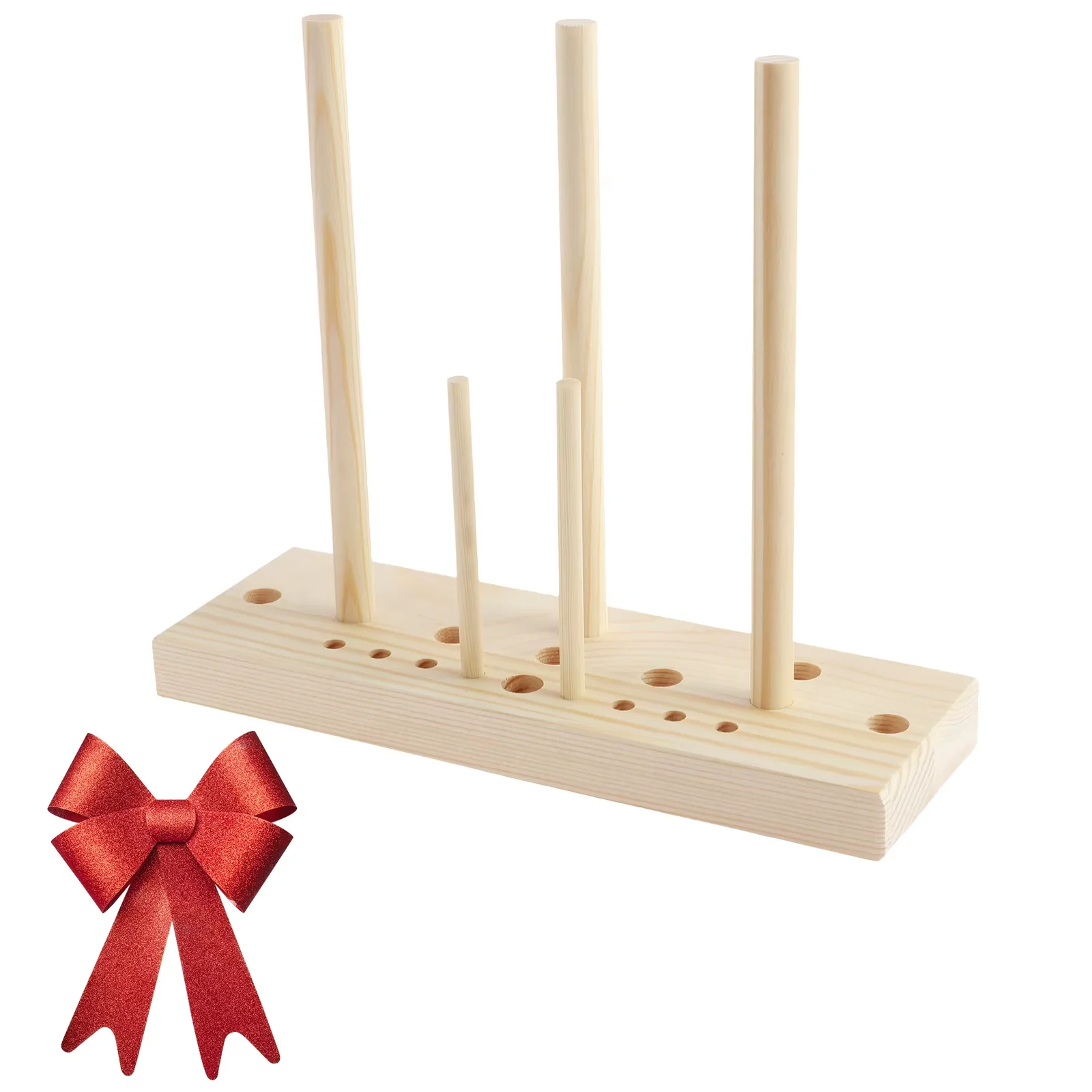Wooden Multi Size Hardwood Ribbon Wreath Maker Handwork Christmas Decoration