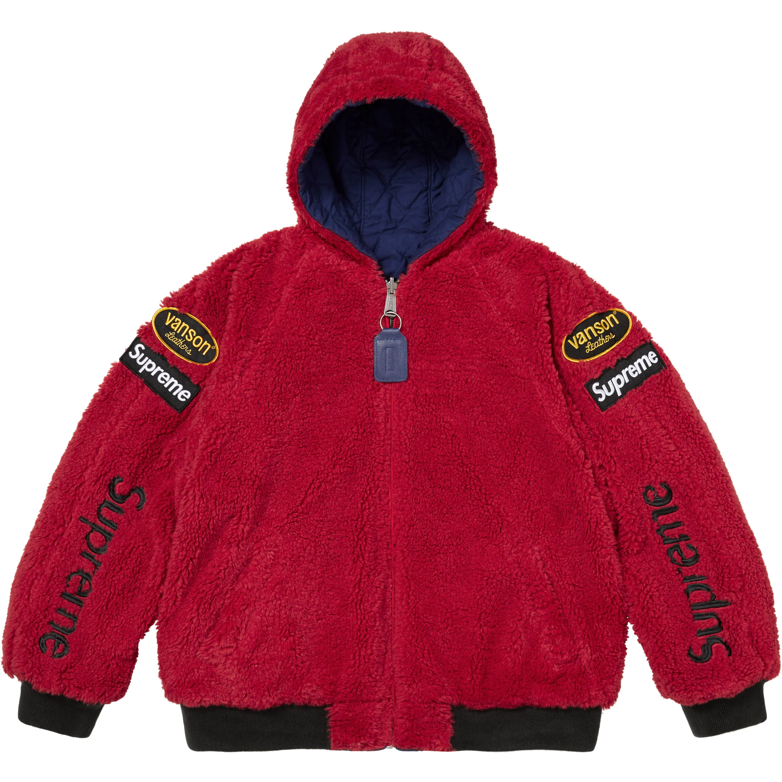 Supreme®/Vanson Leathers® Reversible Quilted Hooded Jacket