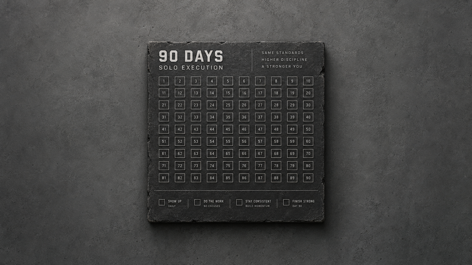 The Boulder - 90-Day Discipline Protocol
