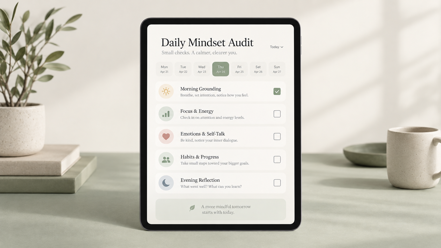 MOOD - Daily Mindset Audit & Protocol