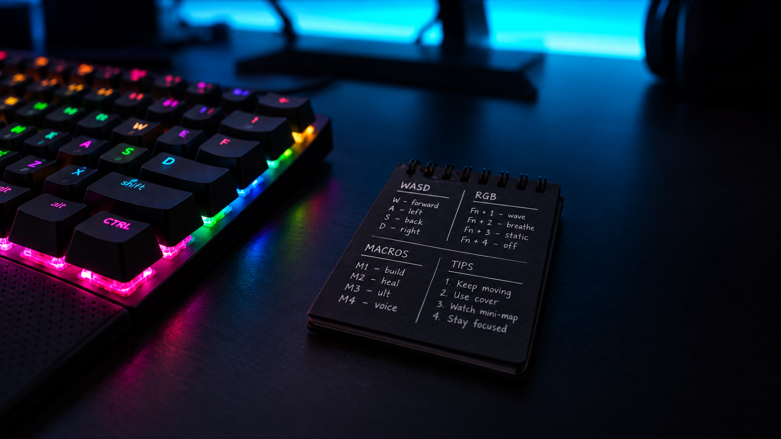 Gaming Keyboard RGB notes