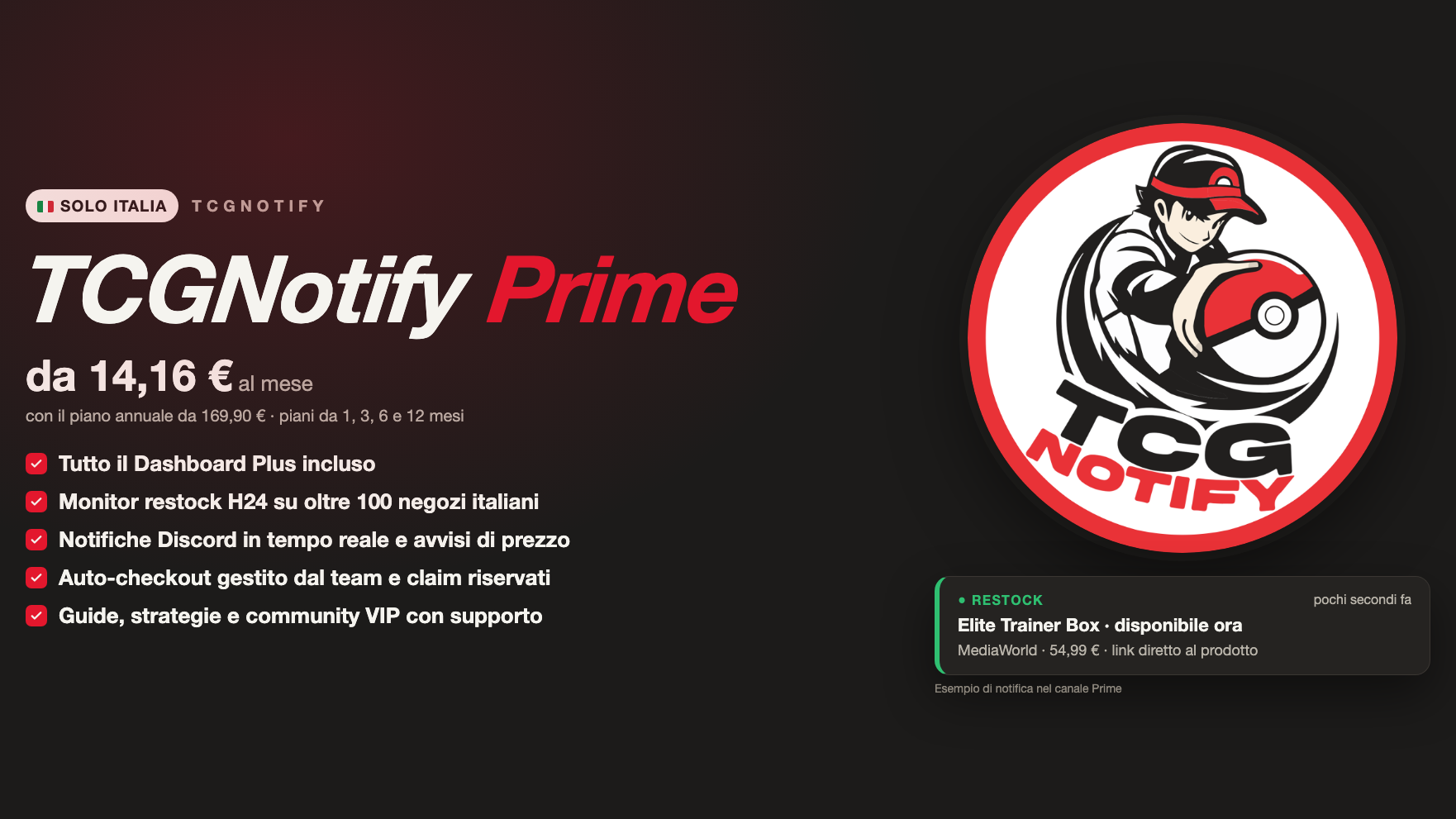 TCGNotify - Prime