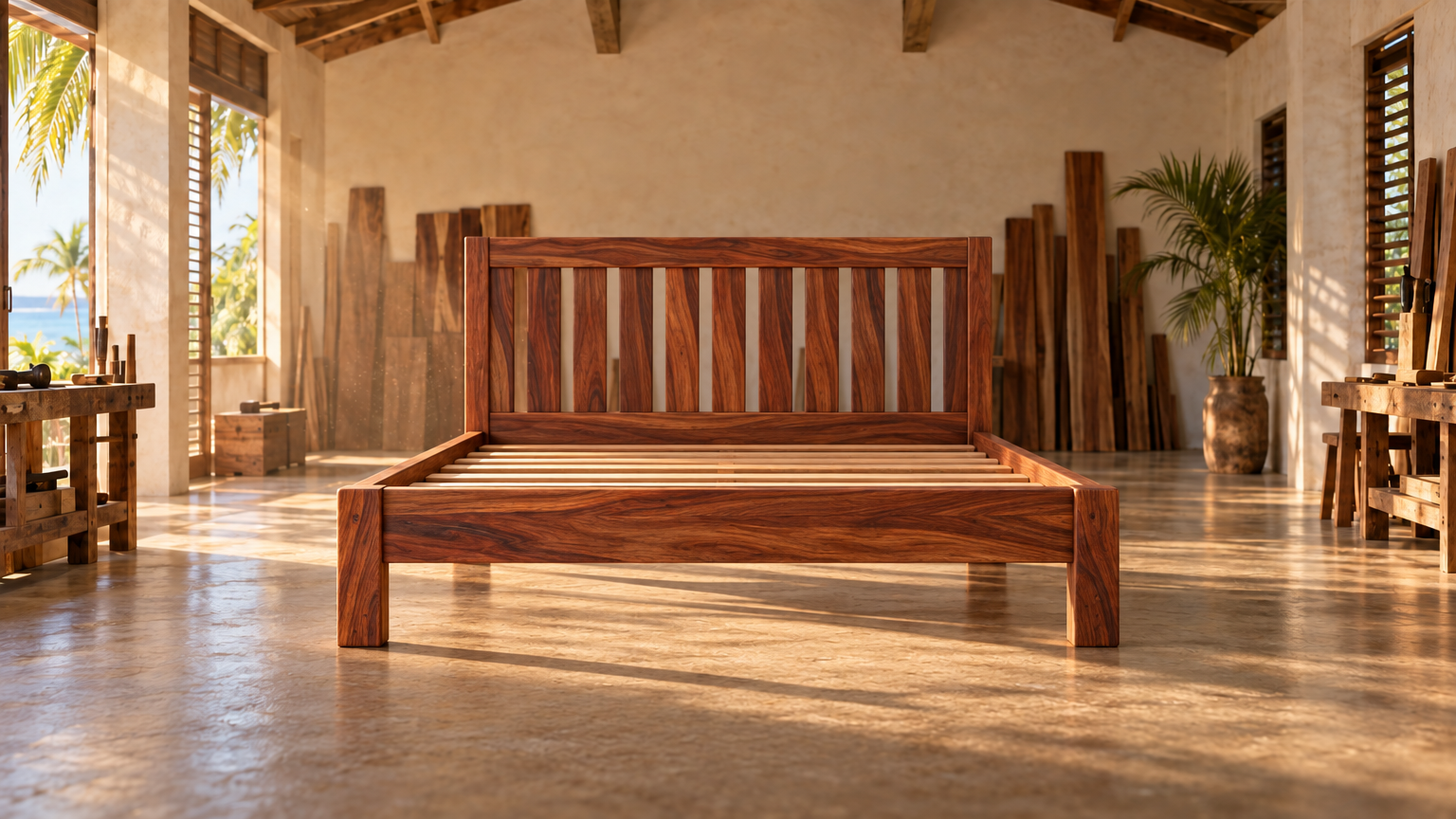 Cama Matrimonial de Madera