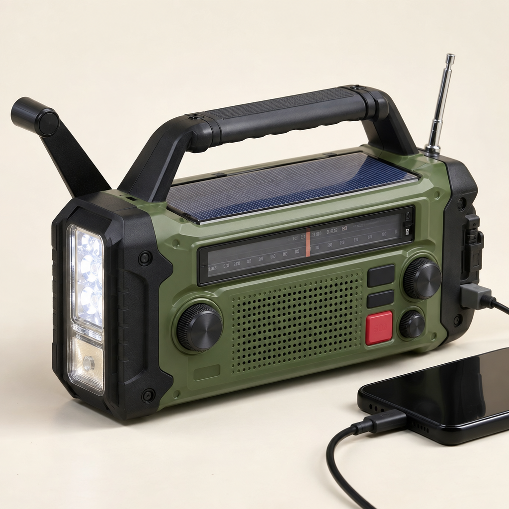 Hand-Crank Emergency Radio 10000mAh