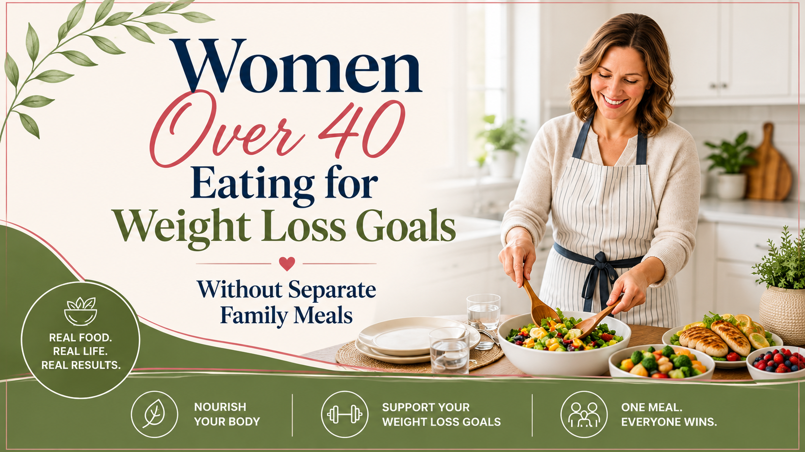 Women Over 40: Weight Goals Without Separate Family Meals