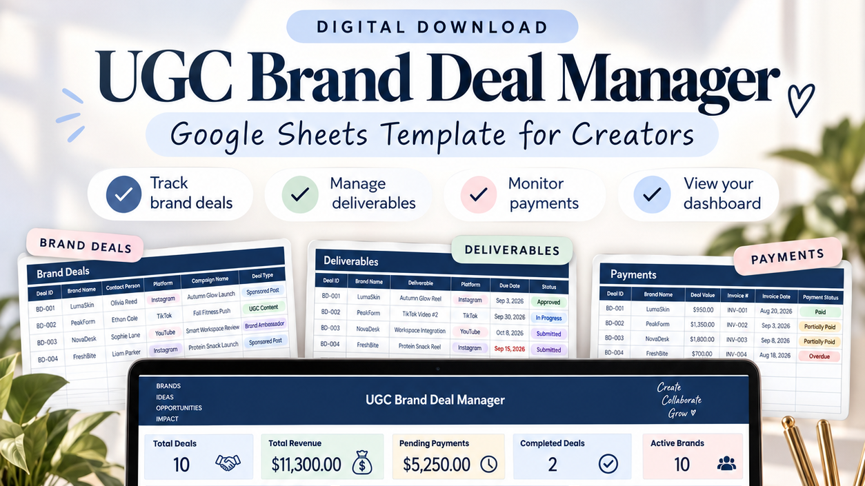 UGC Brand Deal Manager