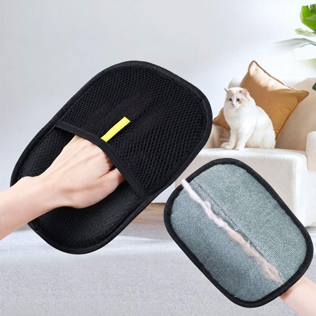 Double Sided Grooming Gloves for Pets