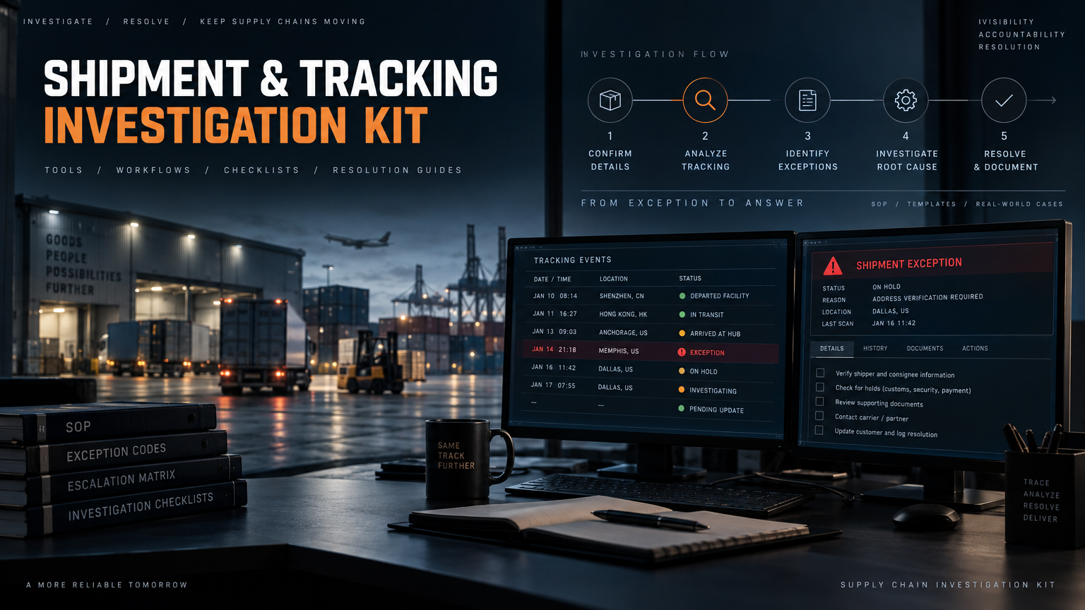 Shipment & Tracking Investigation Kit
