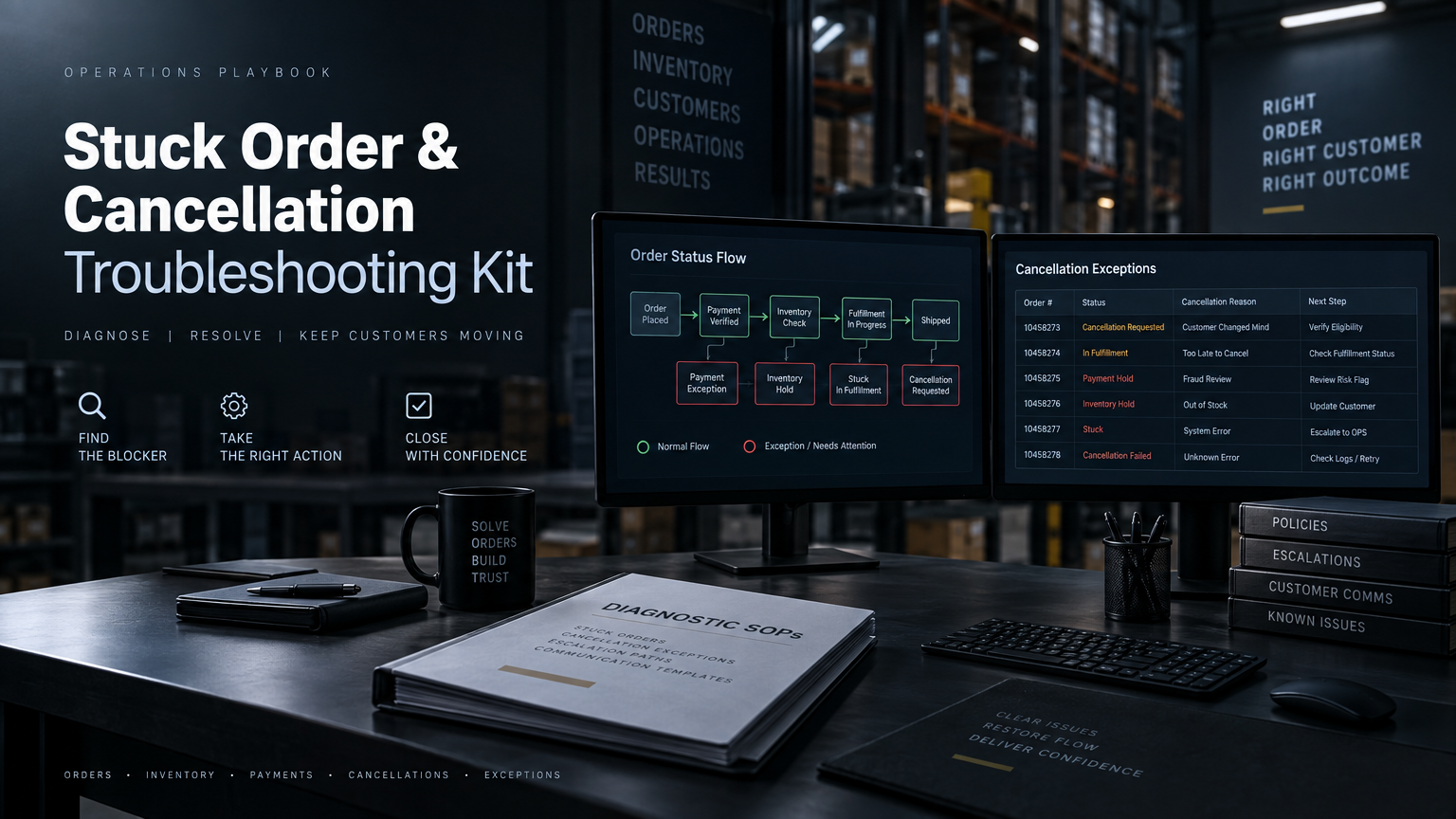 Stuck Order & Cancellation Troubleshooting Kit