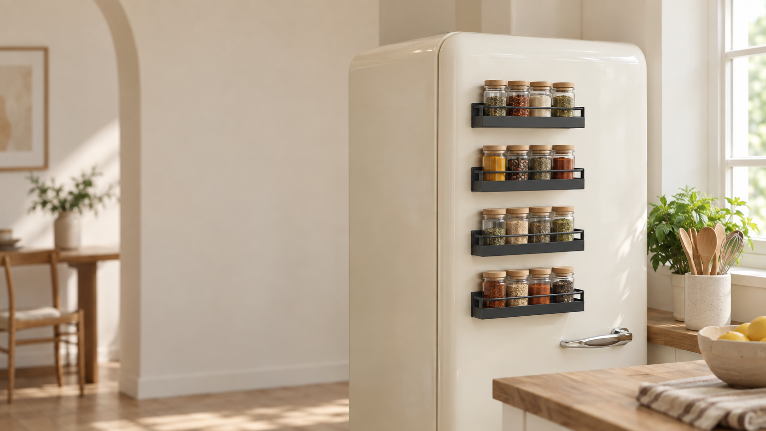Magnetic Fridge Spice Rack