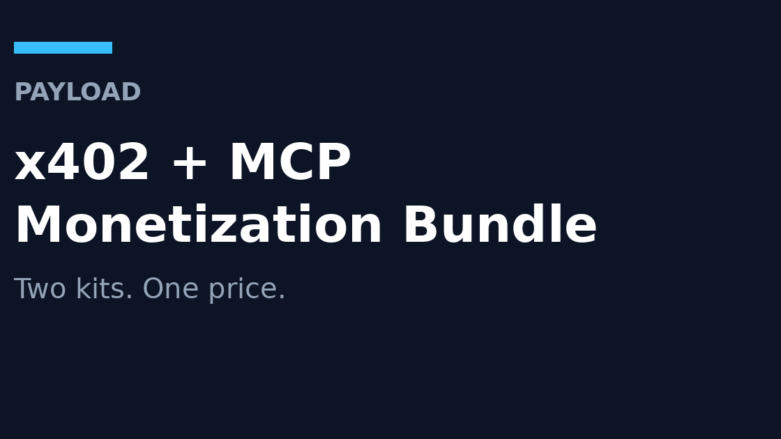 x402 + MCP Monetization Kit Bundle