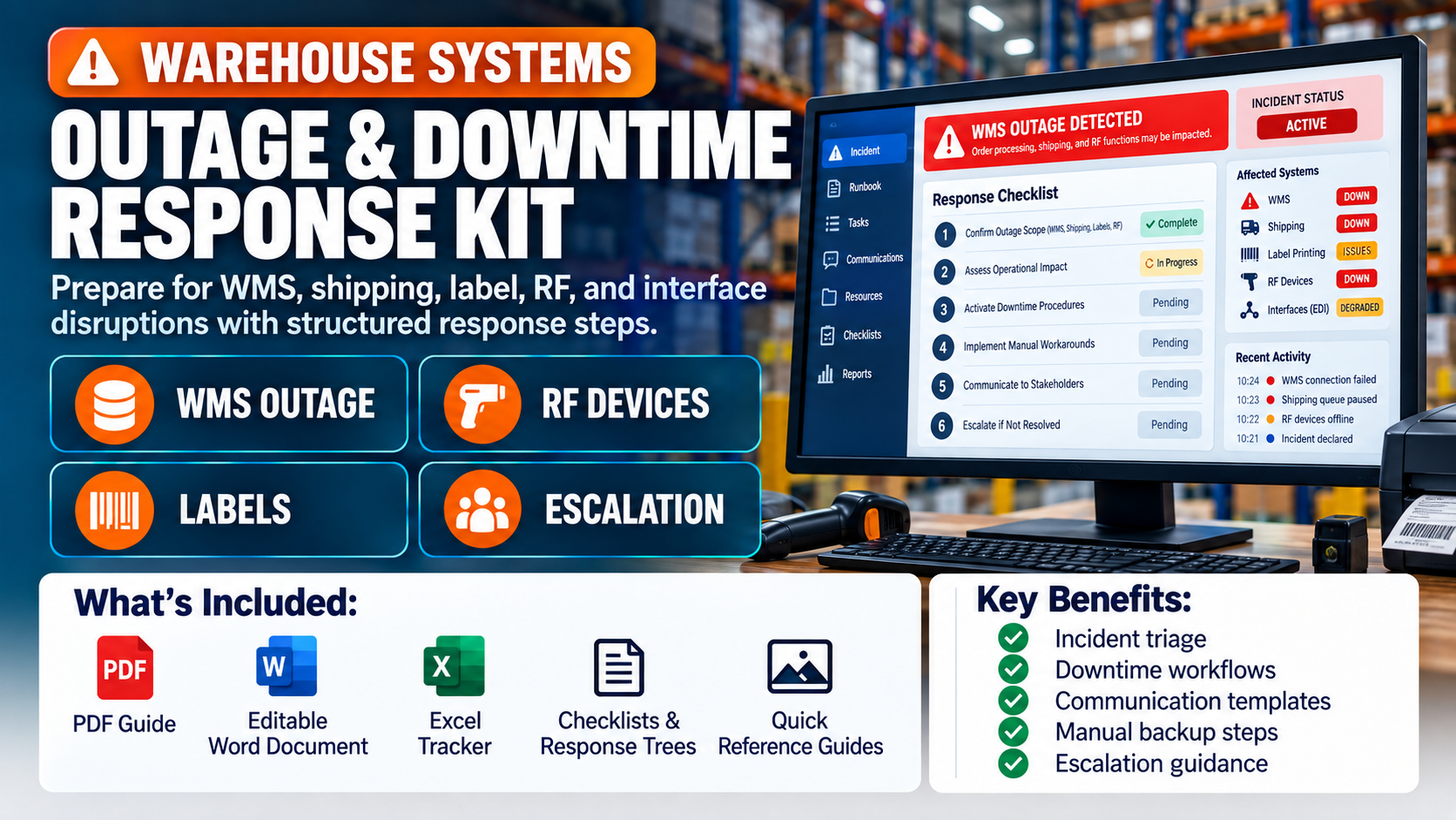 Warehouse Systems Outage & Downtime Response Kit