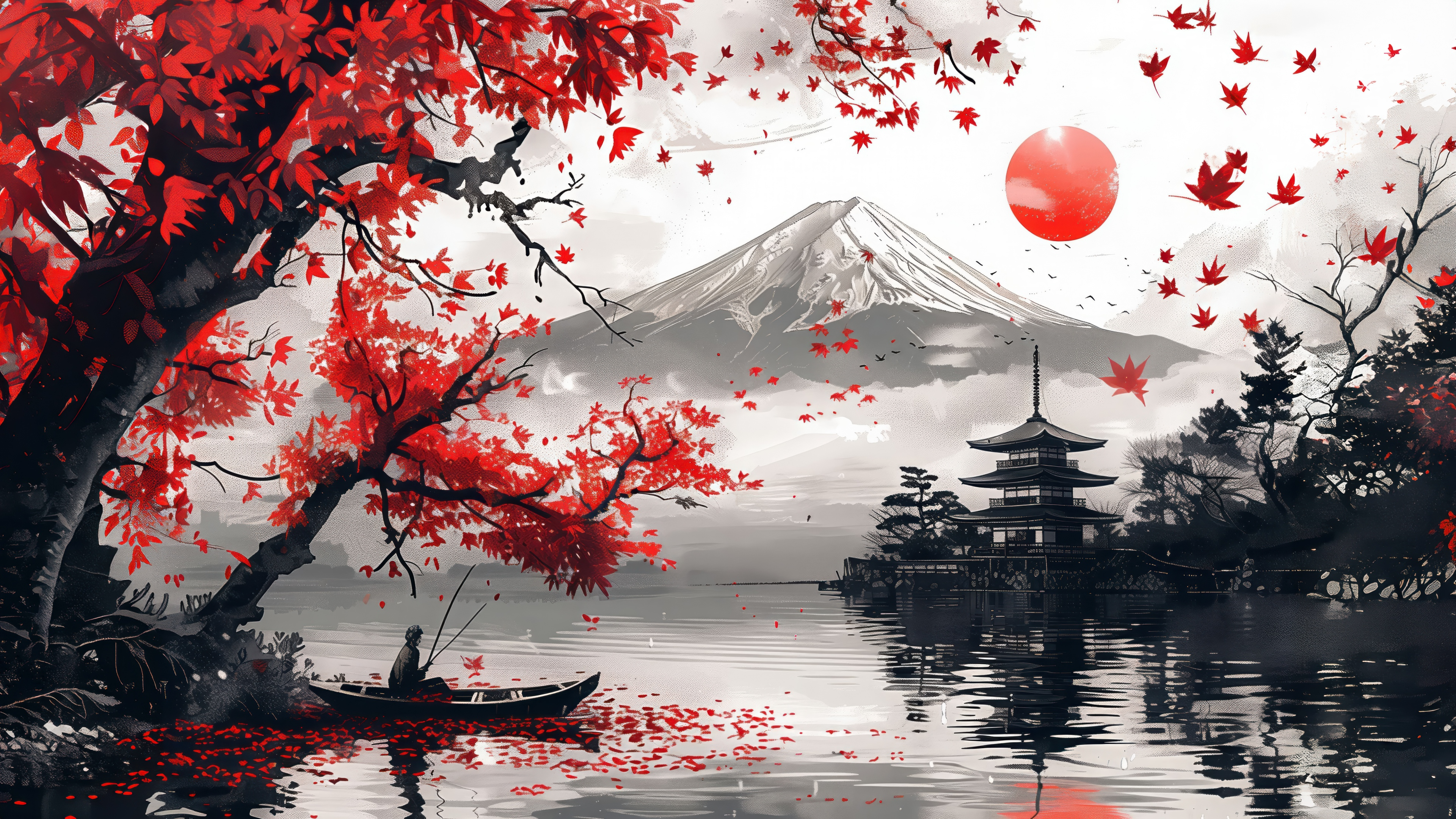 Wallpaper red japan