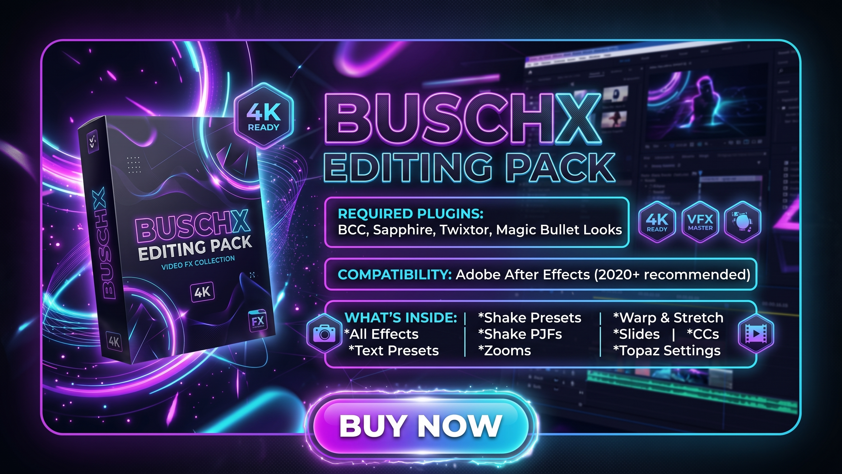 BUSCHX EDITING PACK — After Effects Presets & Assets