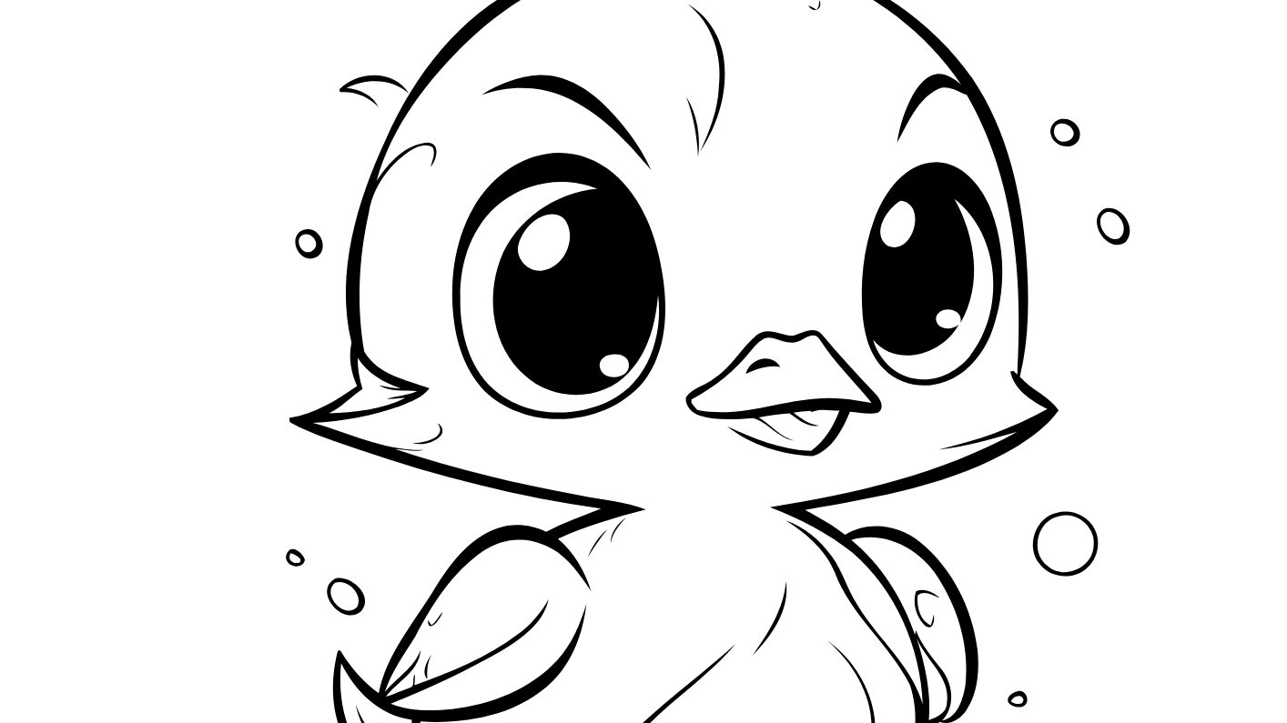 Cute Animals Coloring Book For Kids (32 Pages)