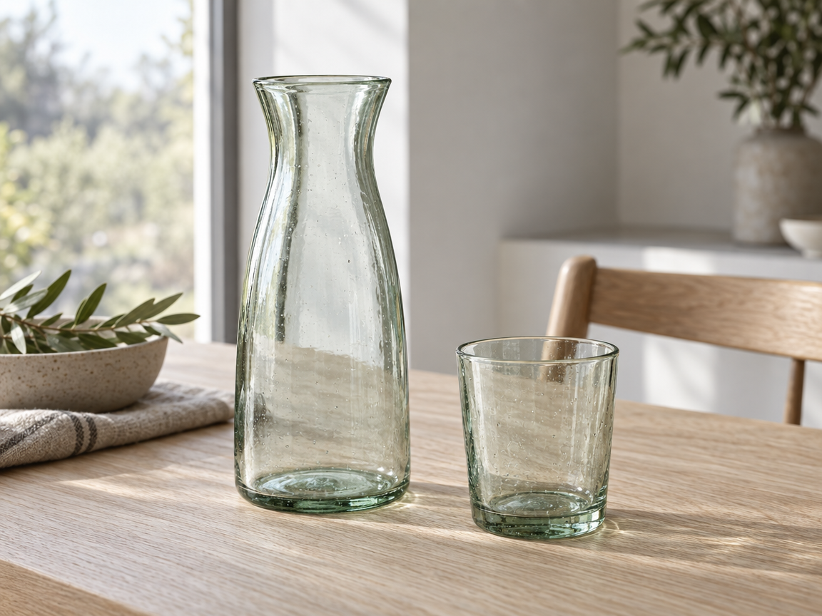 Recycled Glass Carafe