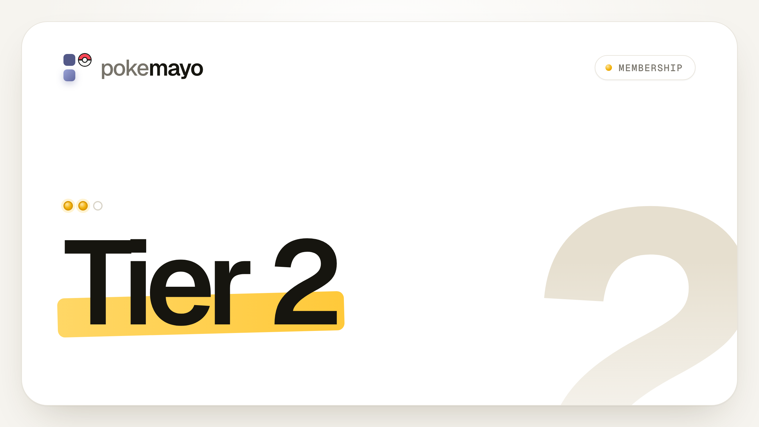 Pokecenter Mayo: Tier 2