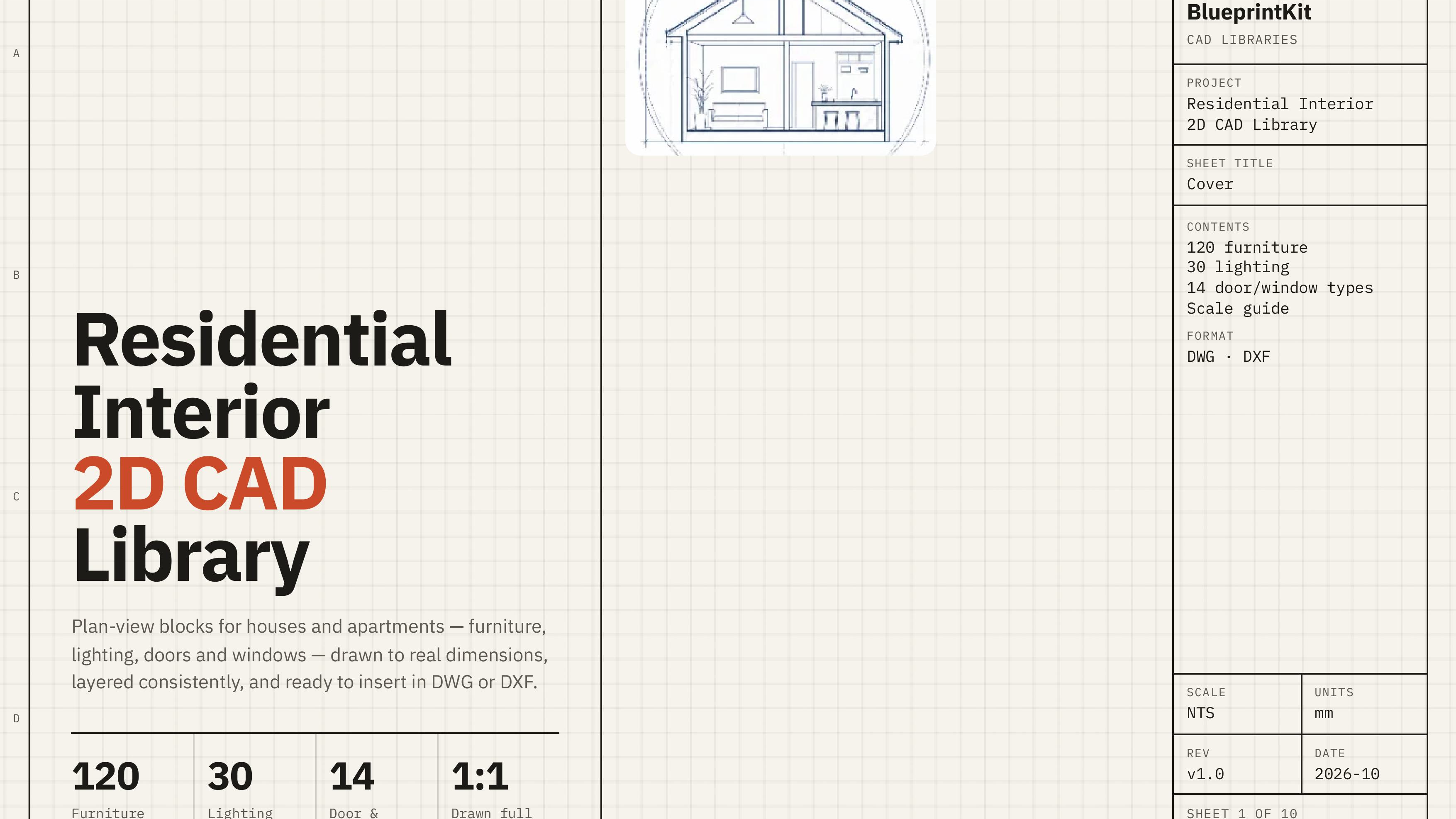 Residential Floor Plan CAD Starter Kit