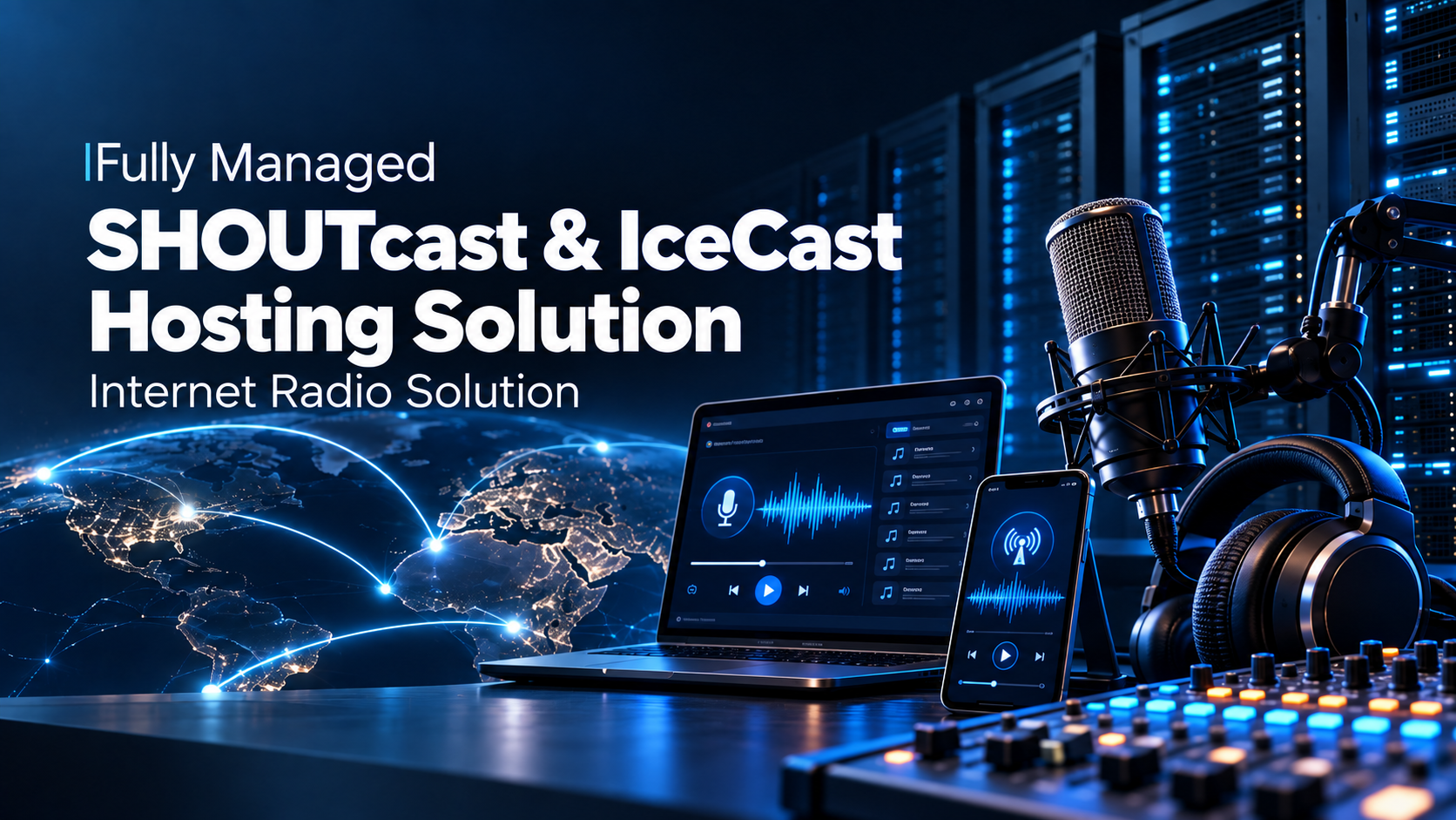 Fully Managed HOUTcast & IceCast Hosting Solution