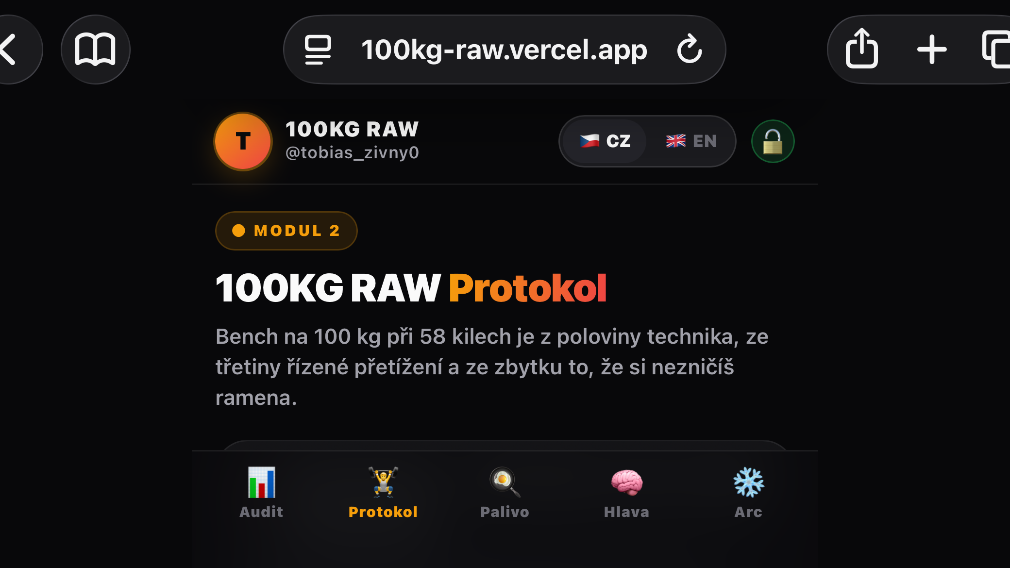 100KG RAW - Winter Arc Protocol
