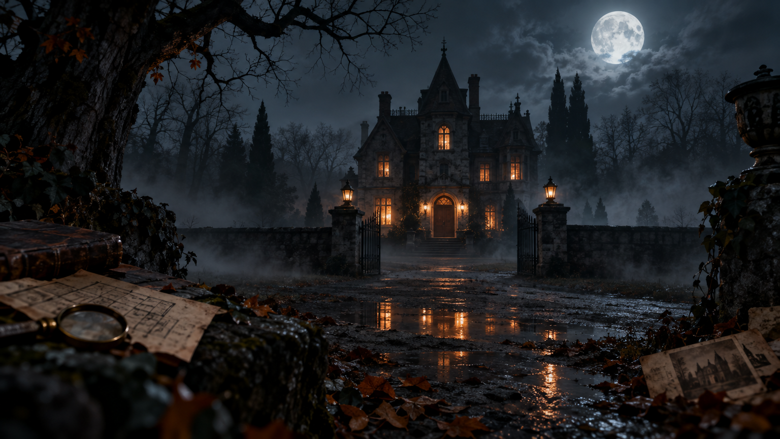 Haunted Manor: Halloween Printable Escape Room