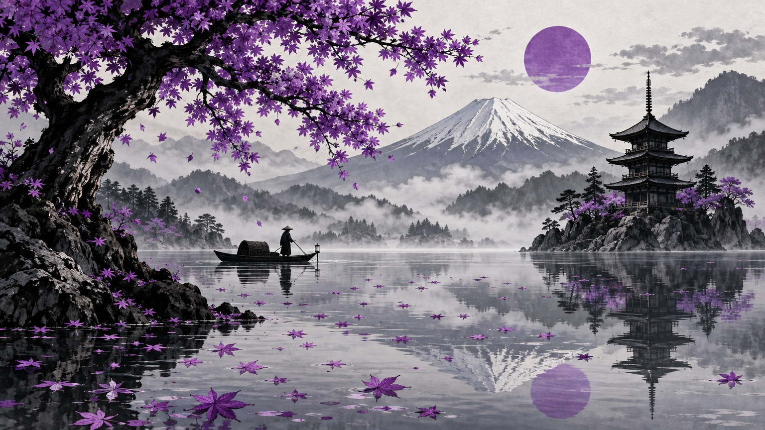 wallpaper violet japan