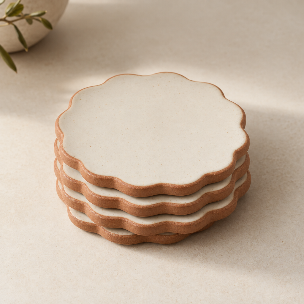 Scallop Coaster Set