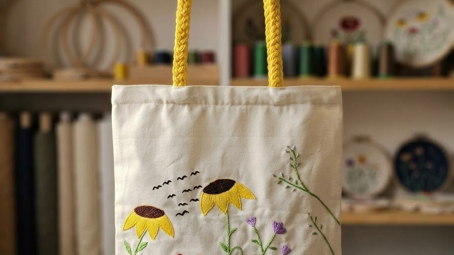 Beautiful Flower Design Bag