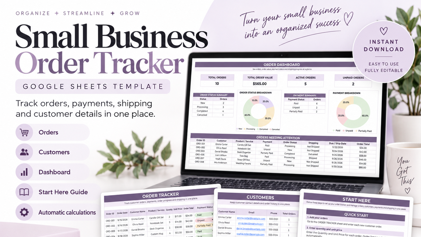 Small Business Order Tracker