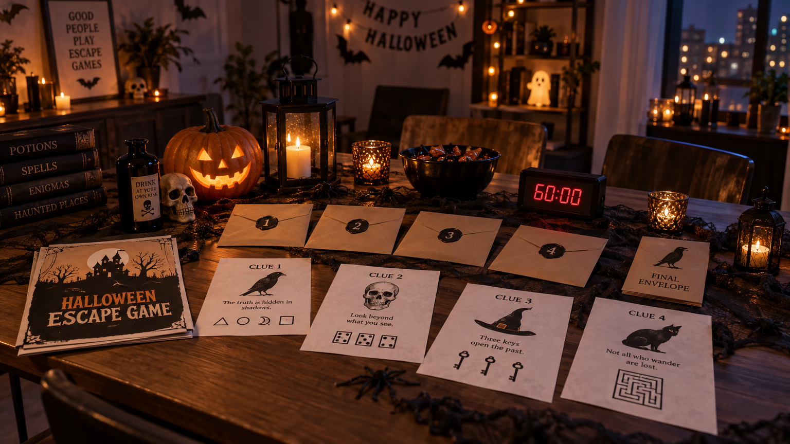 HauntBox Halloween Party Escape Kit