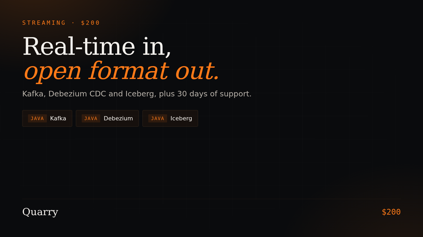 Quarry Streaming + Support