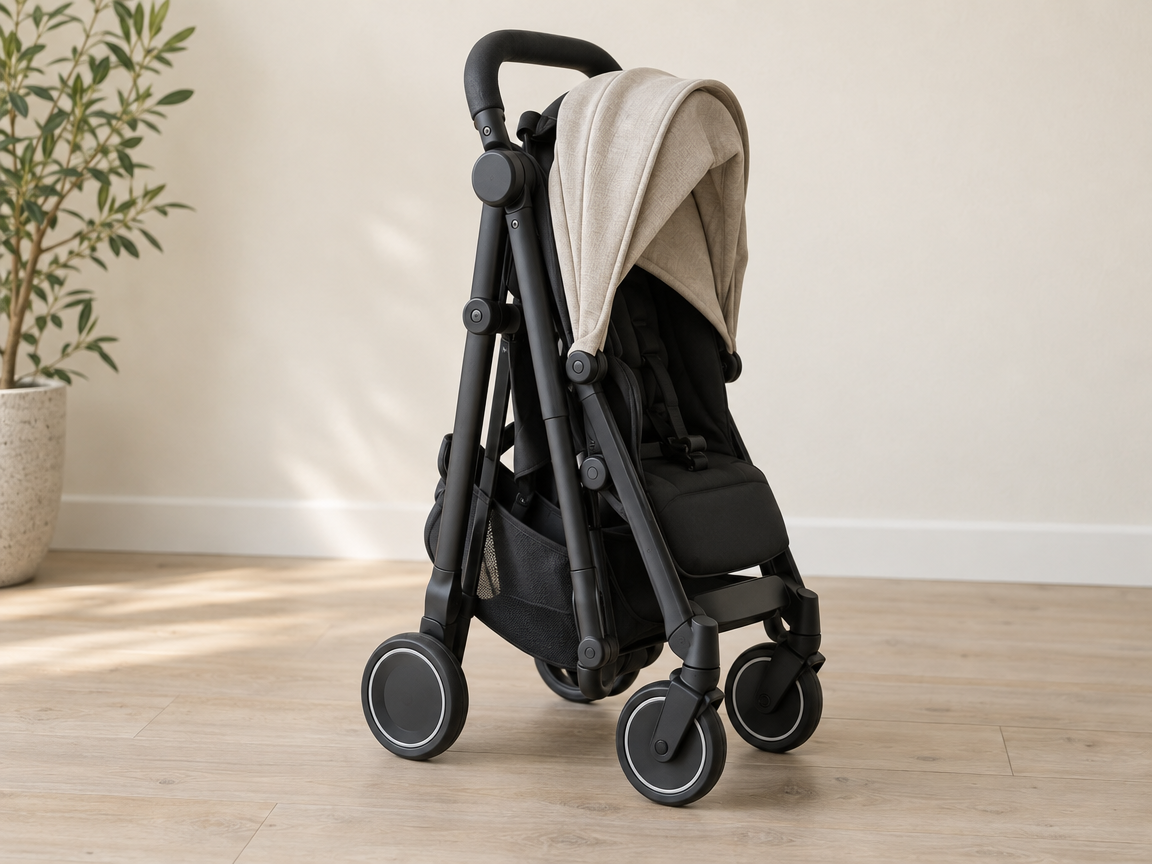 Compact travel stroller
