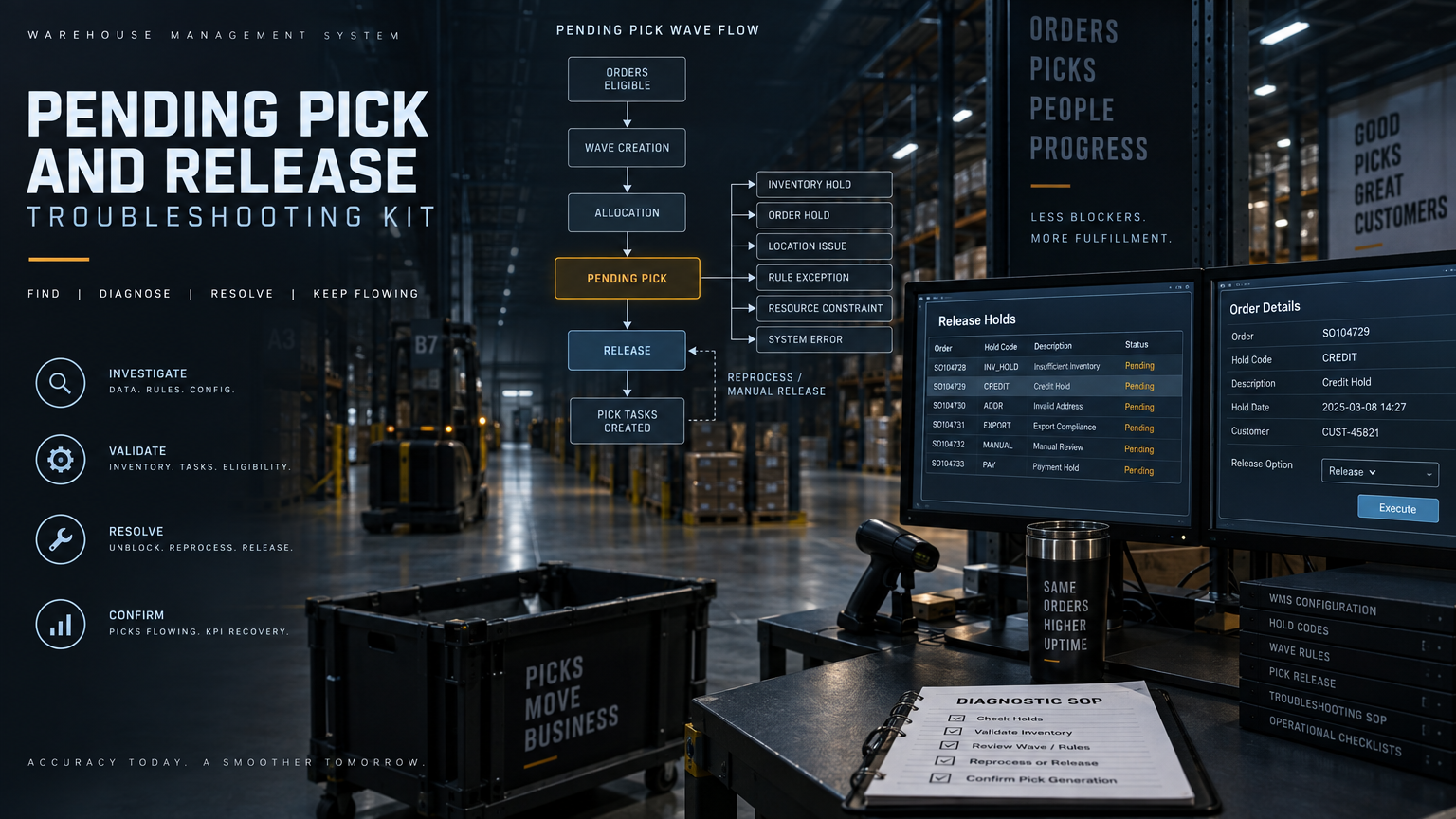 WMS Pending Pick & Release Troubleshooting Kit