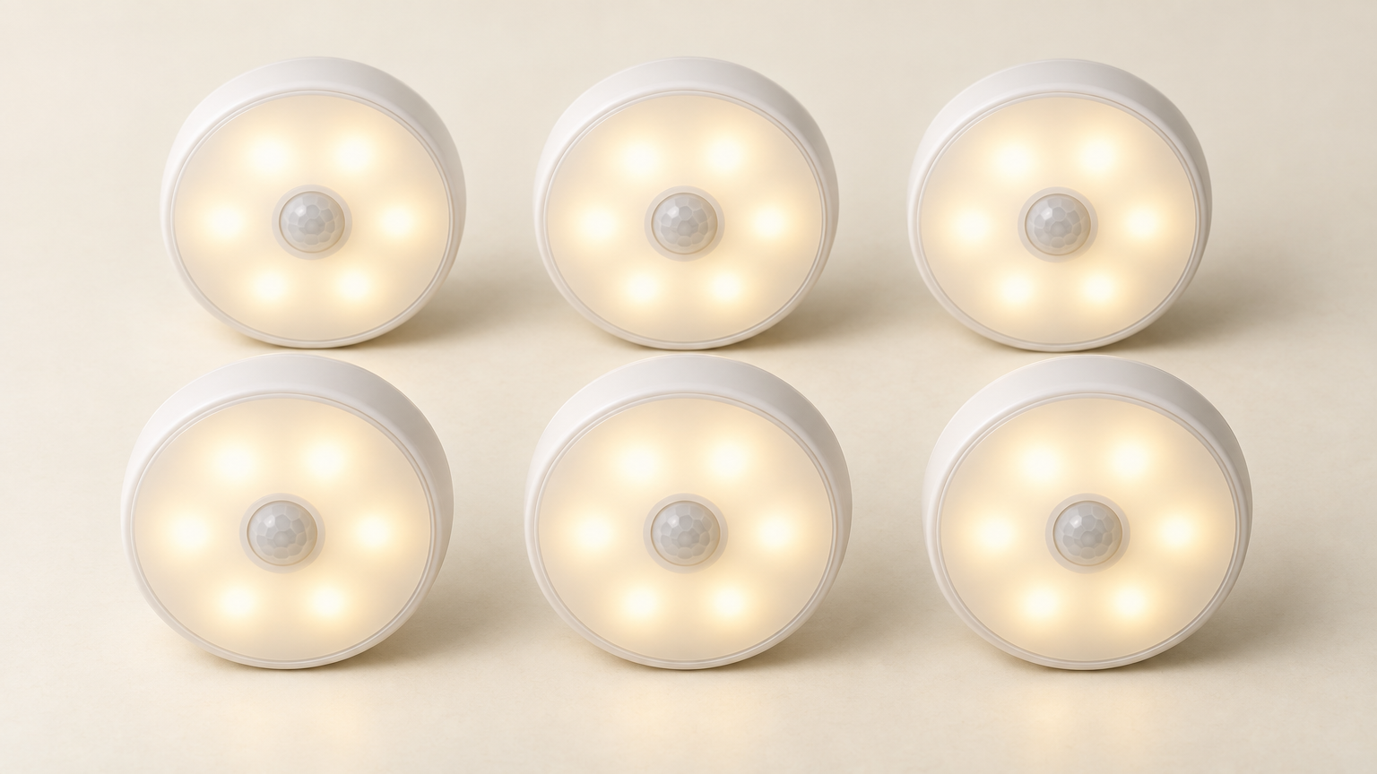 6-Pack LED Motion Night Lights