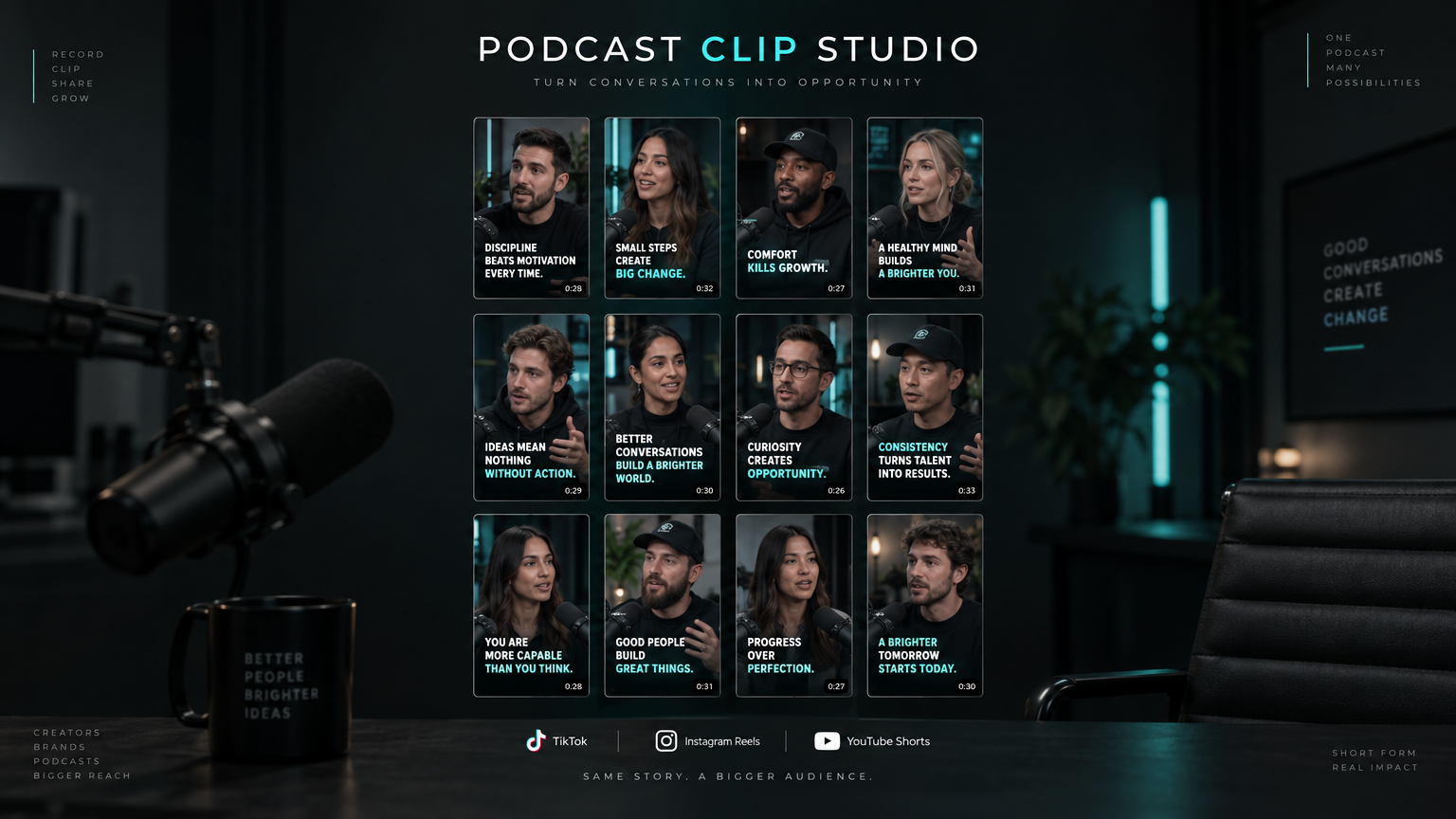 Podcast Clip Studio Monthly Retainer