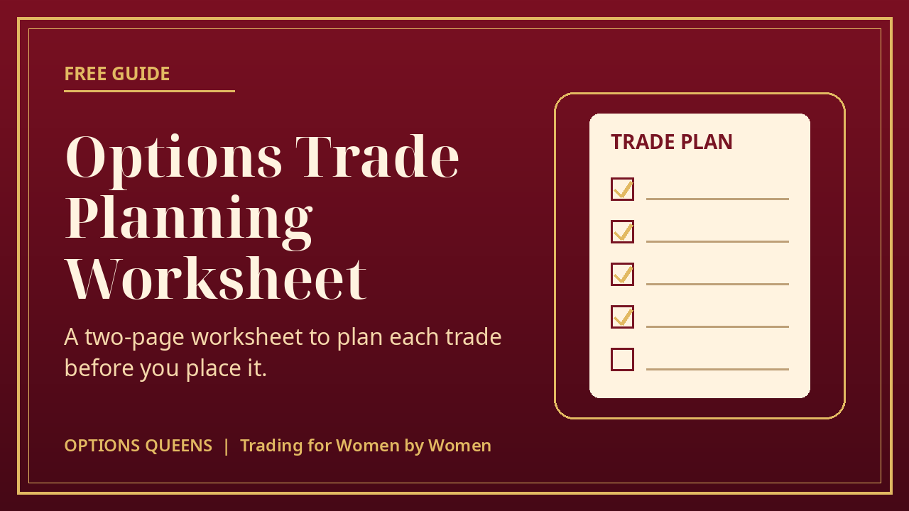 Options Trade Planning Worksheet
